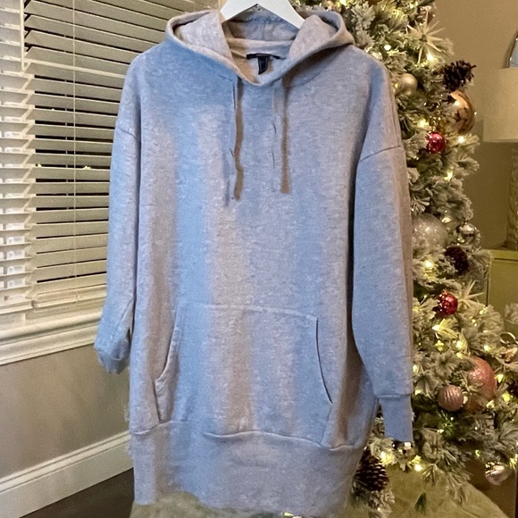 Forever 21 Dresses & Skirts - Forever 21 Hooded sweatshirt dress! Size small